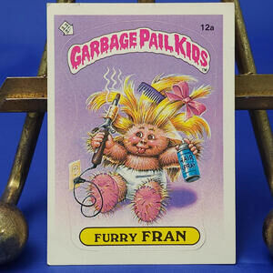 1985 Topps Garbage Pail Kids‎ #12a Furry Fran Trading Card